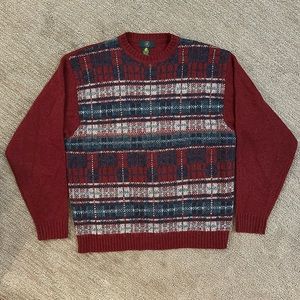 Club Room Large Shetland Wool Sweater